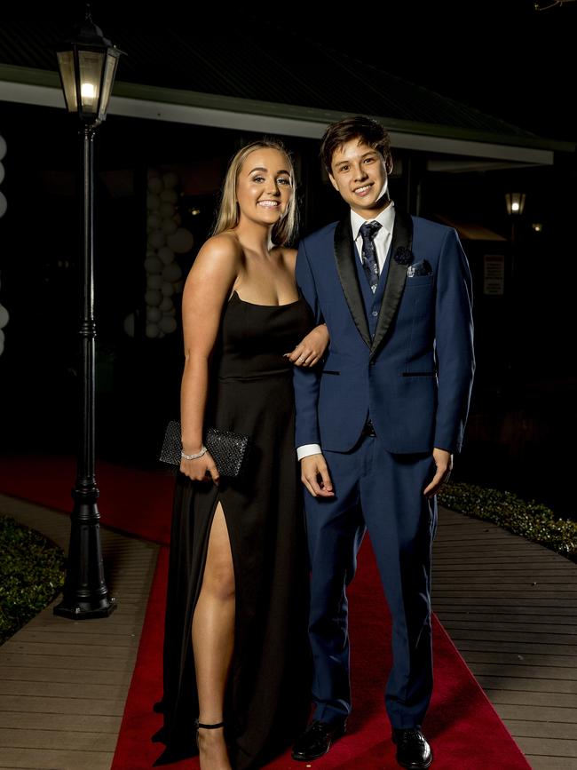 Formal for year 12 students from Emmanuel College. Bree Mahoney and Josh Lun. Picture: Jerad Williams