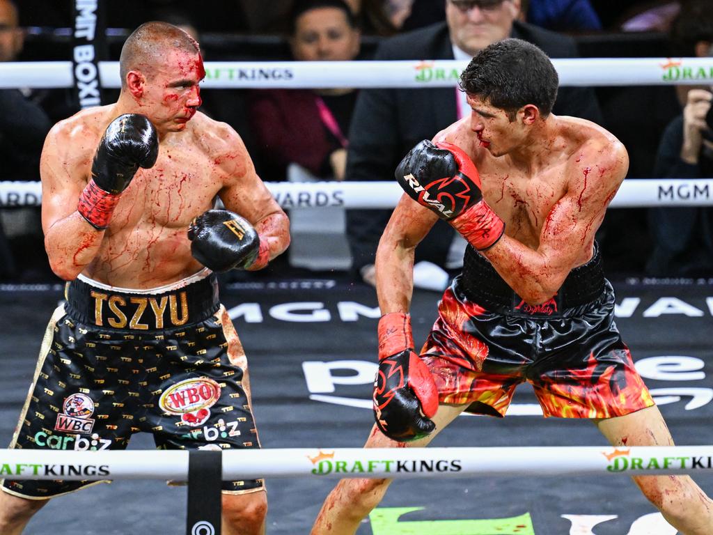 Tszyu is looking to bounce back from his bloody defeat to Sebastian Fundora. Picture: Tayfun Coskun/Anadolu via Getty Images