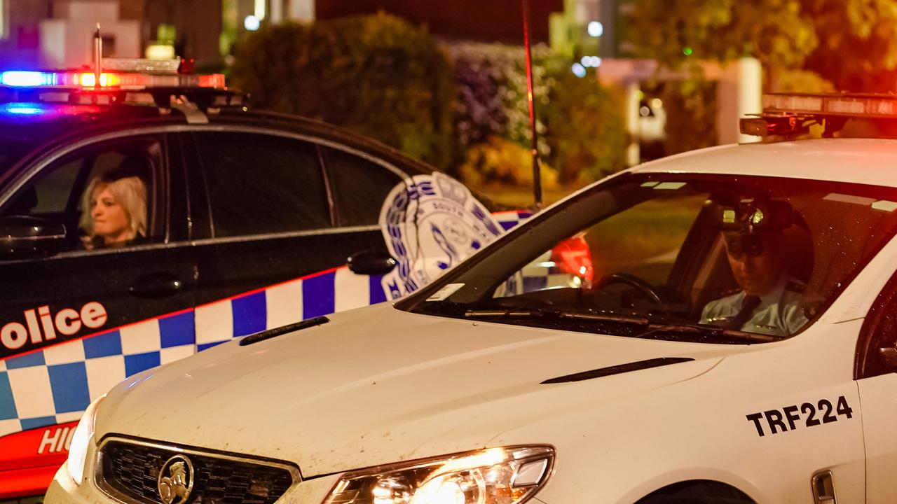 Police were called to the Cheltenham shops, in Melbourne’s south, where five girls and a boy aged between 12 and 14 years old were arrested about 3am on Wednesday.Picture: NewsWire / Simon Dallinger