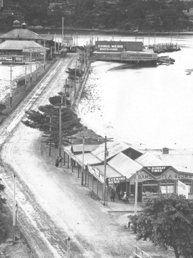 In the 1920s before the Spit Bridge was built.