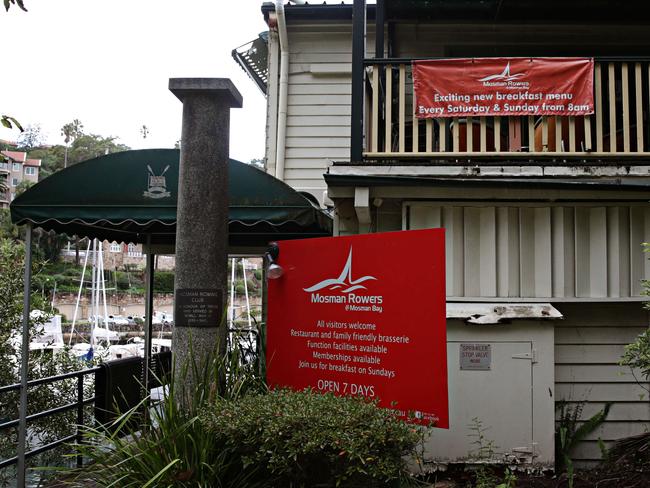 Under threat: Mosman Rowers.