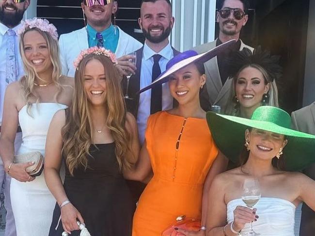 The Block 2024 cast at the Melbourne Cup. (including Kylie and Brad). Picture: Instagram