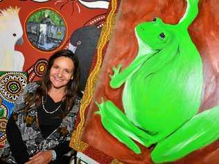 ART MAKES HER 'HOPPIER': Tracey Nicholson will be exhibiting some of her works at the Beulah Gallery Cafe in Buderim. Picture: John McCutcheon