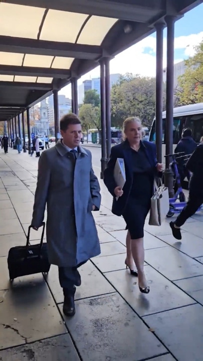 Enzo Belperio leaves tribunal for alleged sexual assault
