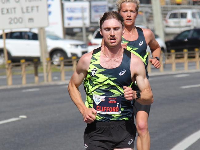 Launceston's Sam Clifford set a massive personal best in his Burnie 10 victory on Sunday. Picture: Supplied