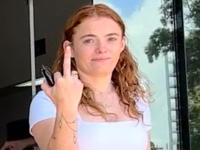 Cassandra Madyson Barty leaving Maroochydore Magistrates Court on February 24, 2025. Picture: Sam Turner