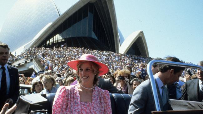 Charles and Diana at Sydney Opera House. Picture: Getty Images