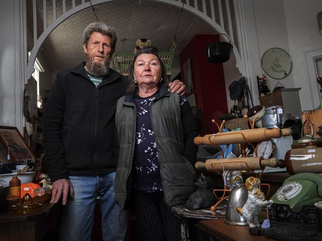 Once Upon A Time Collectables owners Ian and Eve Robson at Westbury. Picture: CHRIS KIDD