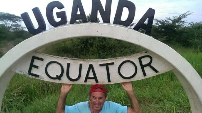 Bernie Scanlan in Uganda. Pictures: Facebook