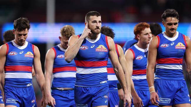 Marcus Bontempelli and the Bulldogs need to turn their form around to launch a finals challenge. Picture: Matt King/AFL Photos/via Getty Images