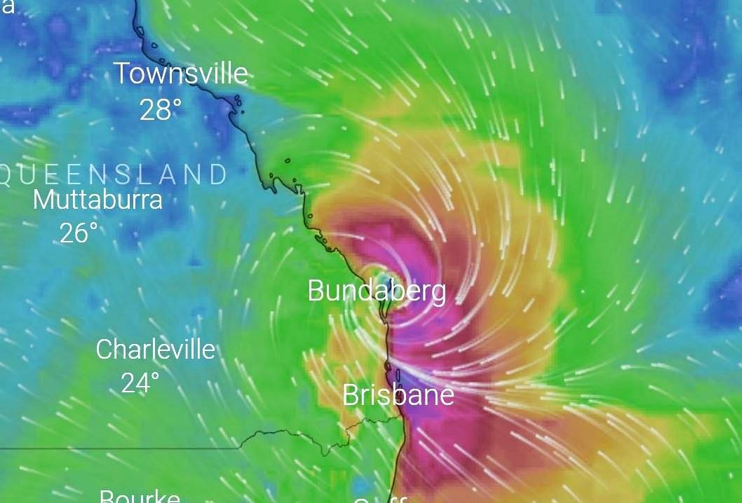 Bom Bundy One Of Places Where Cyclone Could Hit The Courier Mail