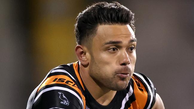 David Nofoaluma was disappointed details of a meeting between the players and coach Michael Maguire were leaked to the media. Picture: Getty Images