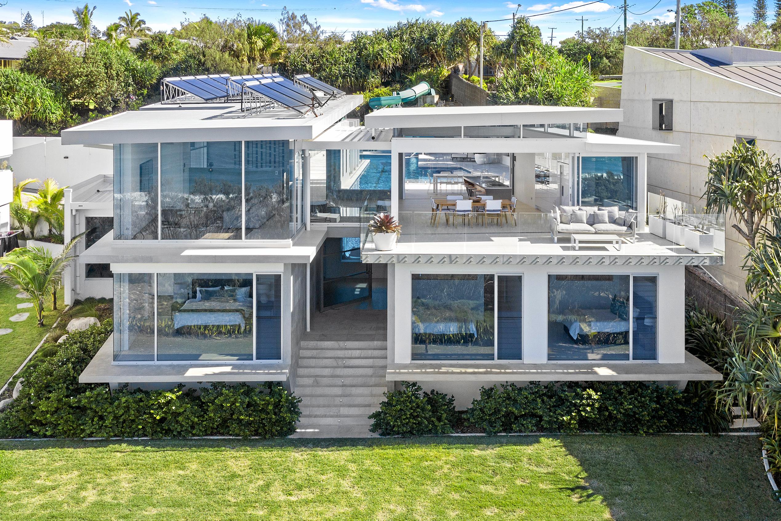 A beachfront trophy home in arguably the most "premier" street in Sunrise Beach has hit the market listed for a cool $9.95m. Picture: Contributed