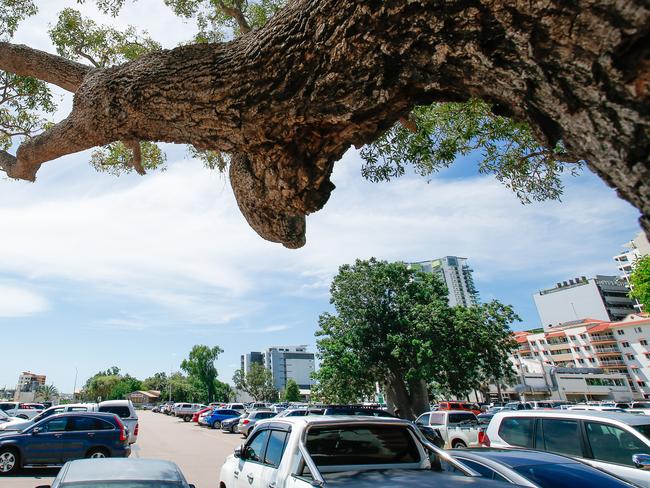 Cavenagh St Car park where the new CDU city campus will be built. the car park was yesterday sold for $14.6 million.Picture GLENN CAMPBELL