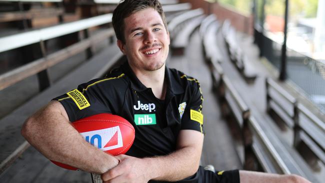 Richmond forward Jack Higgins at Punt Rd. Picture: Alex Coppel 