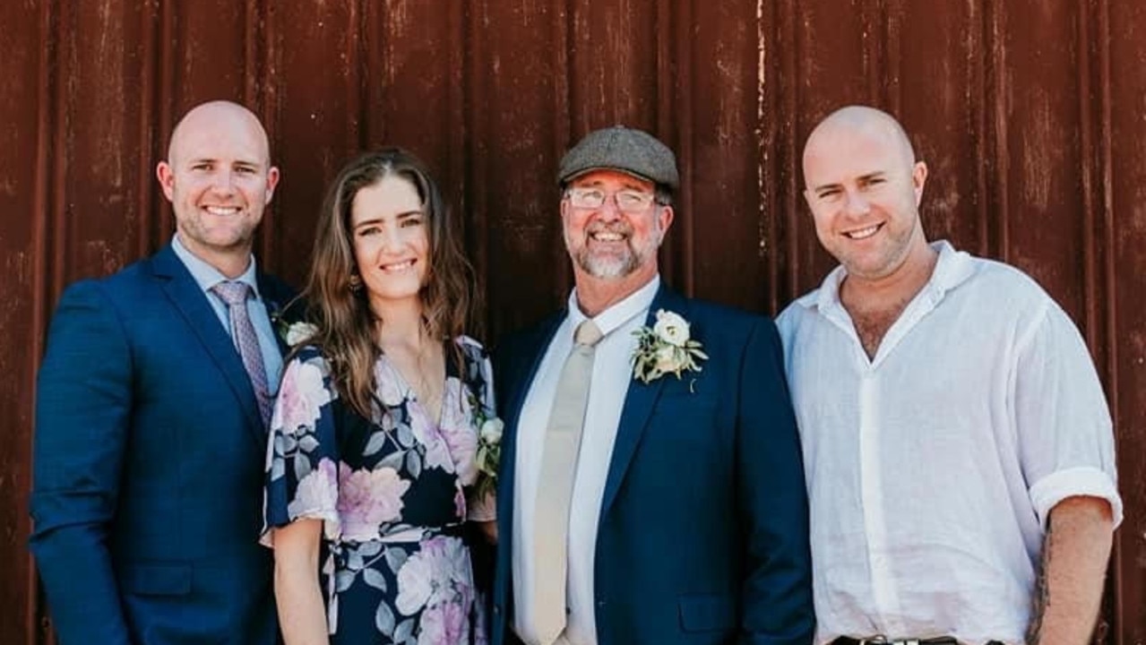 Peter Blundell with his three children - Harry, Nicola and Peter.