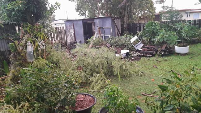 Bundaberg was also in the path of the Monday storm.