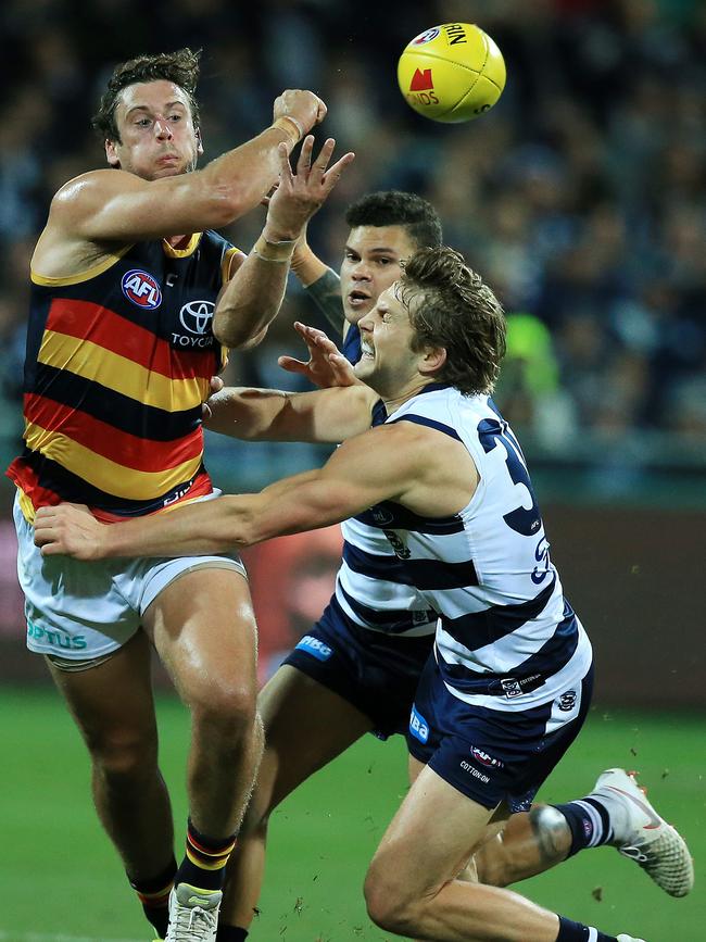 Kyle Hartigan was honoured as the Phil Walsh best team man award. Picture: Mark Stewart