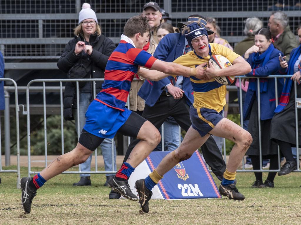 15As Downlands vs TGS. O'Callaghan Cup day at Downlands College. Saturday, August 6, 2022. Picture: Nev Madsen.