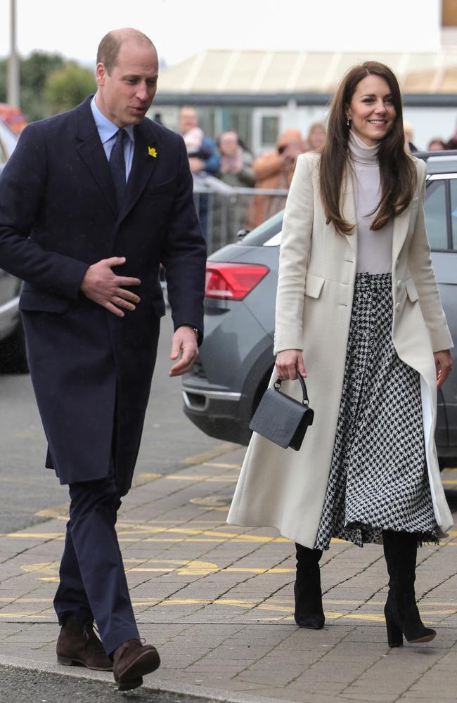 William and Kate arrive at Aberavon Leisure and Fitness Centre in Port Talbot, Wales. Picture: Chris Jackson/Getty Images