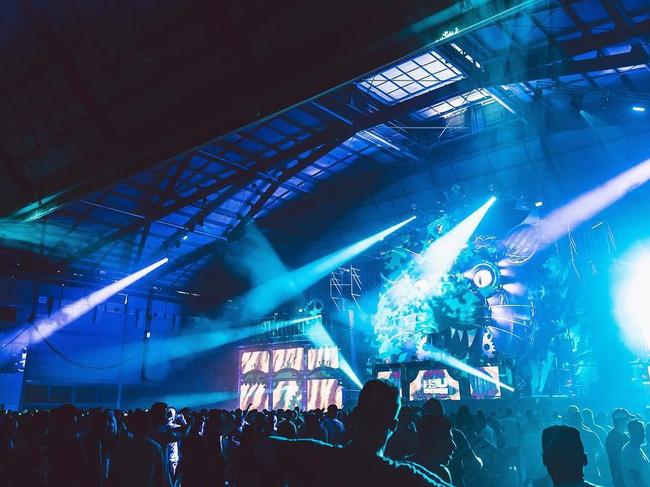 Facebook and Instagram images of the 2017 Knockout Circuz Music event at Sydney Showgrounds, Homebush Bay. There were also several drug possession arrests at the event, where Nathan Tran died. Images from Harder Styles United Facebook and Instagram pages