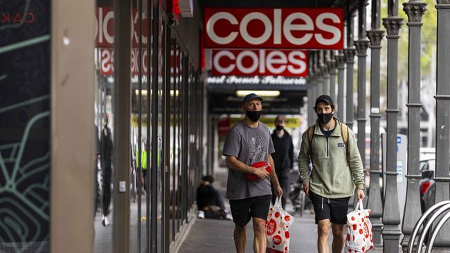 Australia’s second largest supermarket chain, Coles Group, posted a cash profit in excess of $1bn on Tuesday. Picture: NCA NewsWire / Daniel Pockett