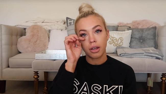 Tammy Hembrow got emotional on YouTube as she explained her collapse.