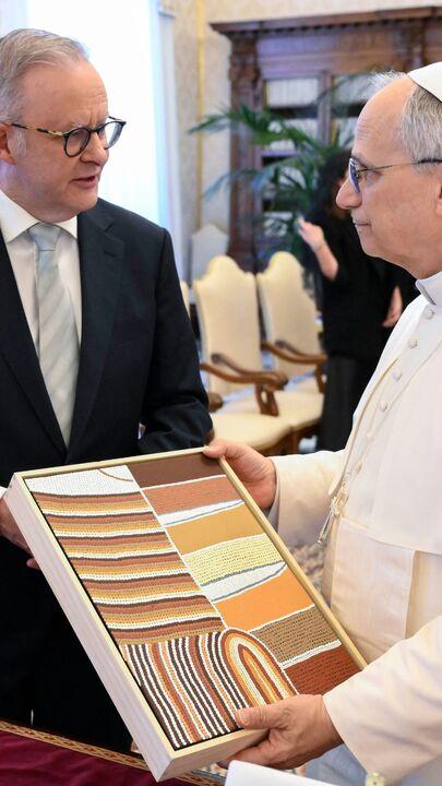 Aussie PM has private audience with Pope Leo