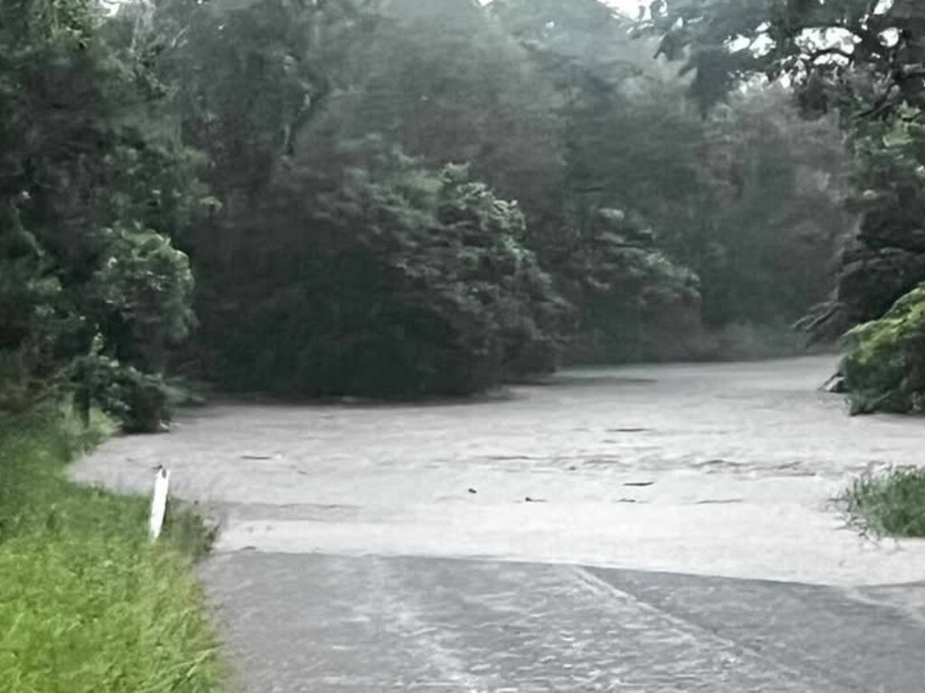 Cabbage Tree Creek blocked Ms Kerapa-Heta’s road home.