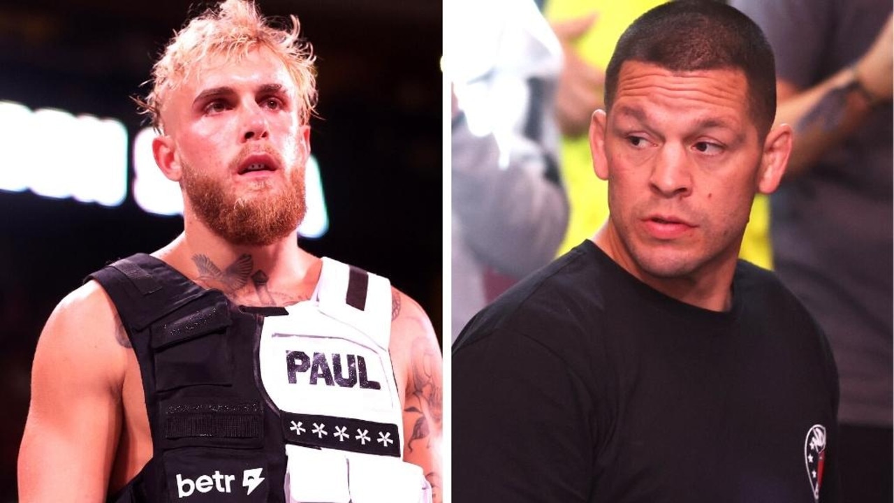 Jake Paul and Nate Diaz's teams were involved in a huge backstage brawl. Pic: Getty