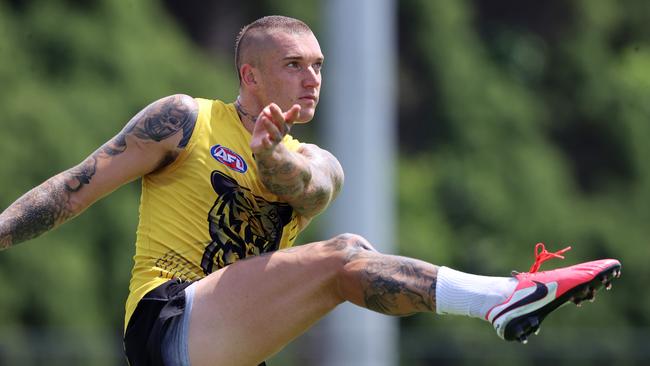 Dustin Martin started the season with a bang. Picture: Michael Klein