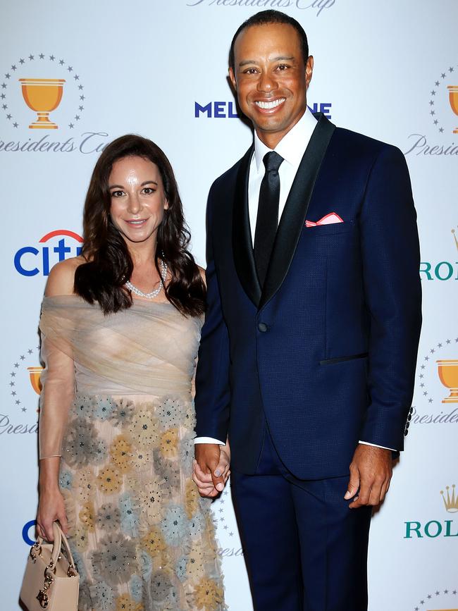 Tiger Woods and partner Erica Herman led the red carpet arrivals. Picture: Mark Stewart.