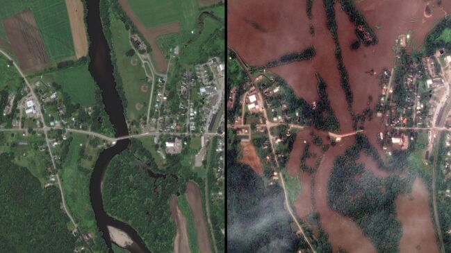Satellite Images Show Extent Of ‘catastrophic Flooding In Vermont The Courier Mail 5298