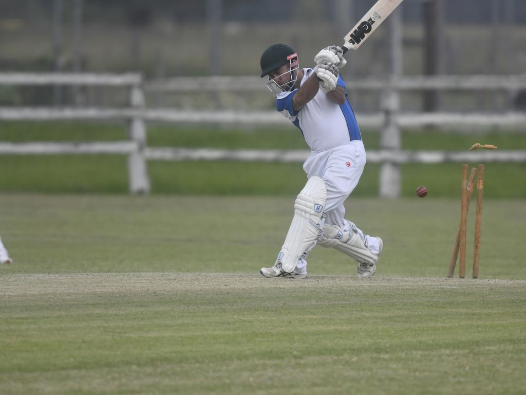 Action in CRCA premier league between Easts/Westlawn and Tucabia/Copmanhurst at Ulmarra Oval.