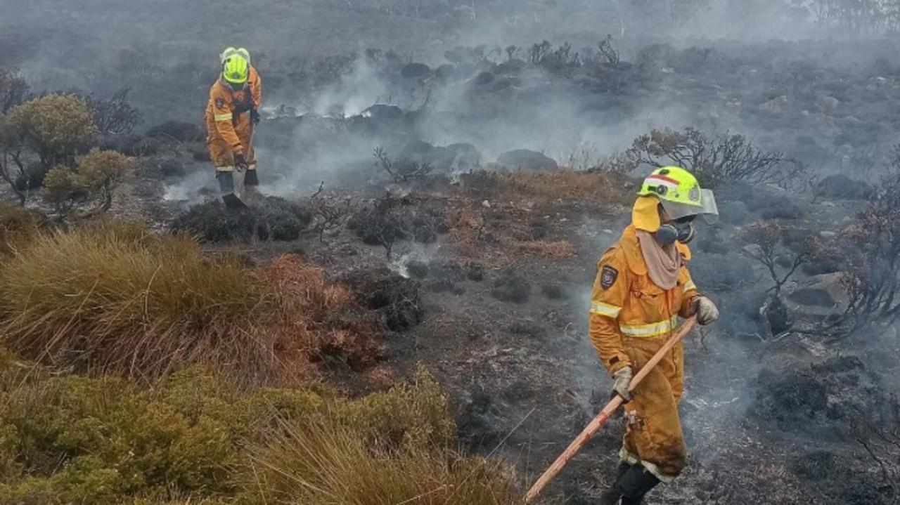 Firefighters are battling multiple blazes in Tasmania's west coast. Picture: Tasmania Fire Service