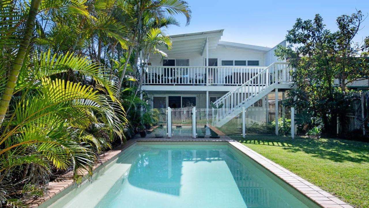 House prices in Mermaid Beach have slumped 23 per cent over the past 12 months.