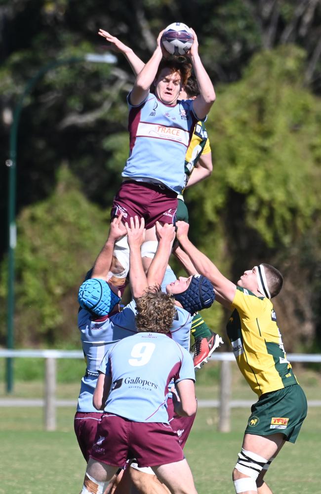 Ben Kluck. Club rugby Norths v Wests – colts Saturday July 13, 2024. Picture, John Gass