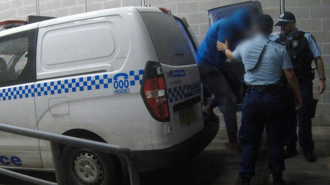 The man was arrested and taken to Bankstown police station. Picture: NSW Police