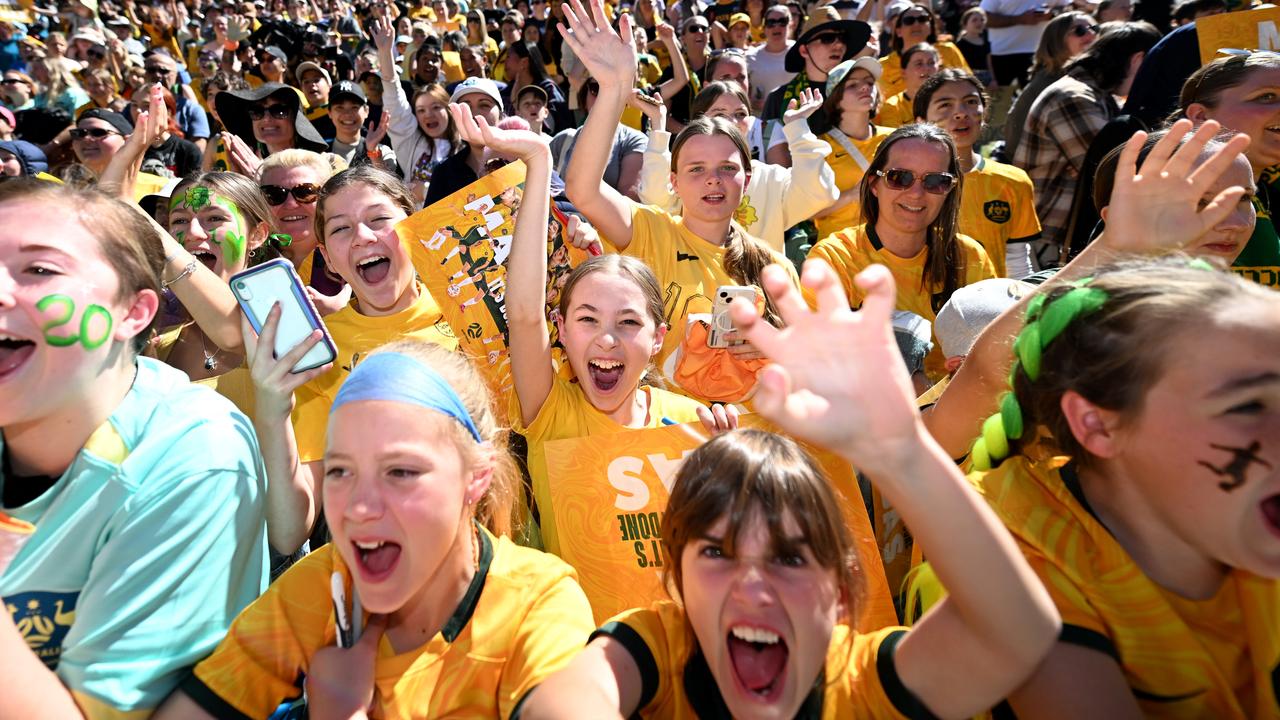 The popularity of the Matildas in 2023 has prompted the ANU to pick ‘Matilda’ as its word of the year. Picture: Dan Peled / NCA NewsWire