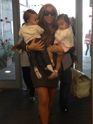 Mariah Carey with Dembabies, Monroe and Moroccan.