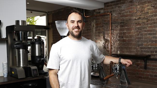 Owner of Pilgrim Coffee Will Priestley. Picture: Zak Simmonds