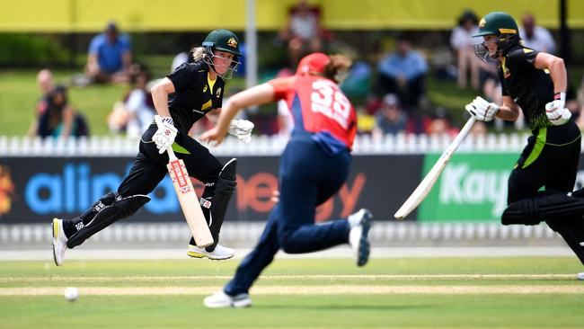 Beth Mooney top scored for Australia with yet another half century in national colours.