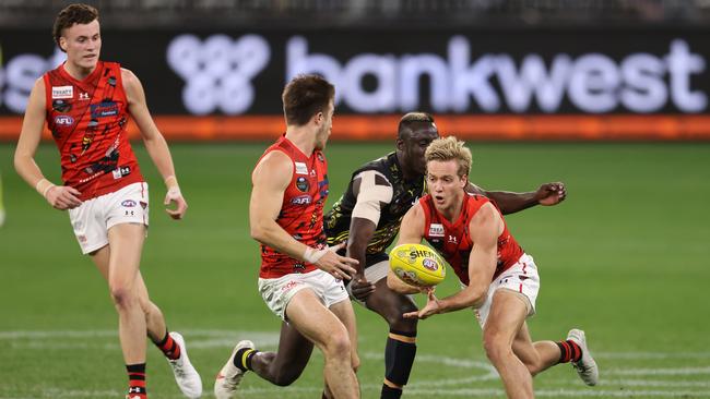 Darcy Parish took out the Yiooken Award for best on ground after amassing after 44 disposals. Picture: Paul Kane/Getty Images