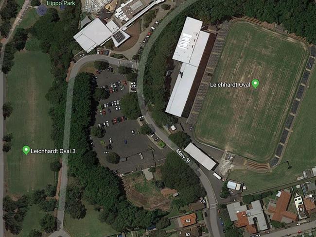 The arrest was made in the carpark near Leichhardt Oval.