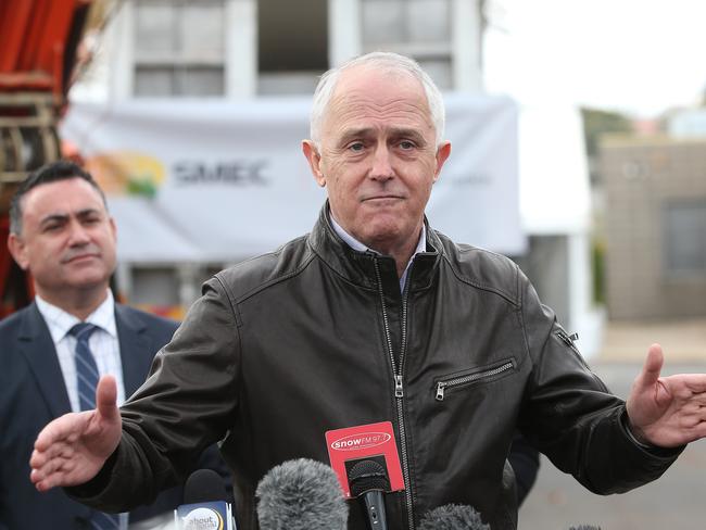 PM Malcolm Turnbull said his government’s achievements were “not theories, or thought bubbles, or glib one-liners”. Picture: Kym Smith
