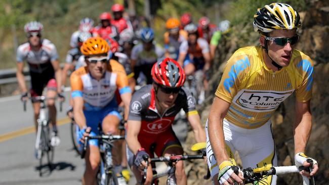 Michael Rogers, front, on his way to winning the Tour of California in May.