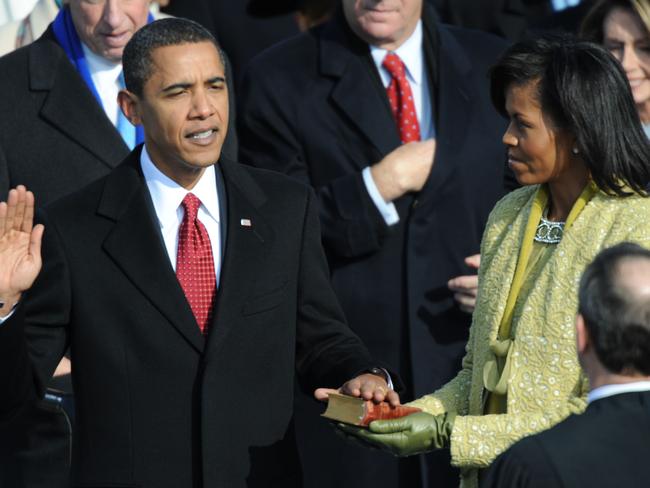 Eight years after he first became president, Barack’s wife can relinquish her duties as First Lady. Picture: Tim Sloan