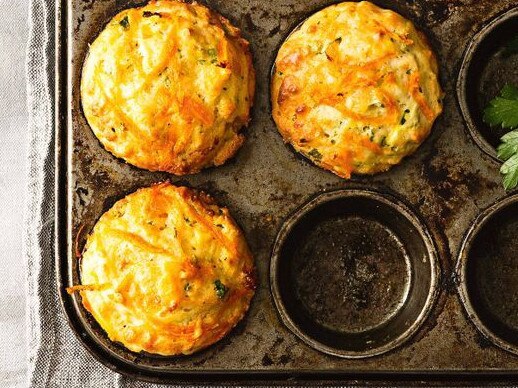 Zucchini, carrot and honey muffins.