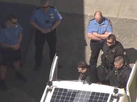 Claremont killer Bradley Robert Edwards arrives back at Casuarina Prison. Picture: Seven News