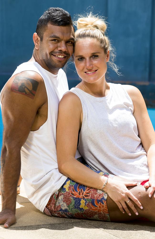 Kurtley Beale with girlfriend Maddie Blomberg Pic: Mitch Cameron